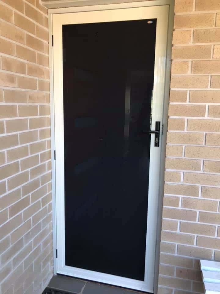 single Crimesafe screen door installed at front of home in Toowoomba