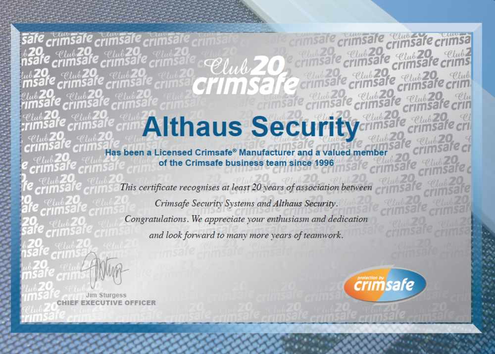 Crimsafe-certificate